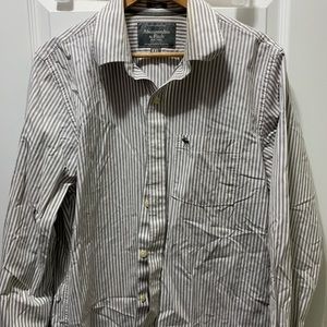 A&F long sleeve button up shirt.